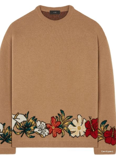 Affordable cashmere floral-intarsia jumper Women R+J Alanui 0402